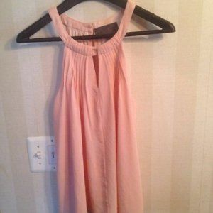 New Sunday In Brooklyn Halter Shirted Flowy Blouse